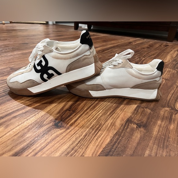 Sam Edelman Langley Sneakers - Cream, Black, and Tan - Picture 8 of 8